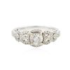 Image 3 : 14KT White Gold 1.19ctw Diamond Ring