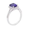 Image 7 : 14KT White Gold 1.71ct Tanzanite and Diamond Ring