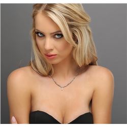 14KT Yellow Gold 32.94ctw Rough Diamond Necklace With Charm