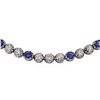 Image 4 : 14KT White Gold 24.00ctw Tanzanite and Diamond Necklace