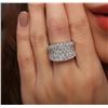 Image 1 : 14KT White Gold 4.34ctw Diamond Ring