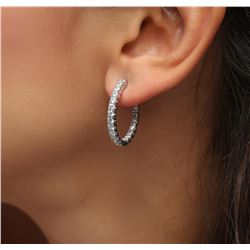 14KT White Gold 2.40ctw Diamond Earrings