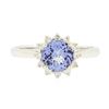 Image 1 : 14KT White Gold 1.25ct Tanzanite and Diamond Ring