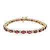 Image 3 : 14KT Yellow Gold 11.87ctw Ruby and Diamond Bracelet