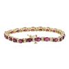 Image 4 : 14KT Yellow Gold 11.87ctw Ruby and Diamond Bracelet