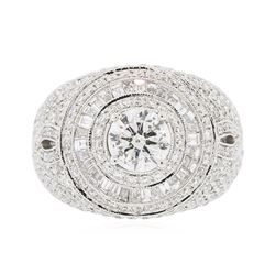 18KT White Gold 2.97ctw Diamond Ring