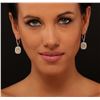 Image 2 : 18KT Two-Tone Gold 5.81ctw Diamond Earrings