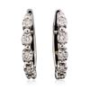 Image 3 : 14KT White Gold 1.46ctw Diamond Earrings