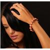 Image 1 : 14KT White Gold 64.92ctw Coral and Diamond Bracelet