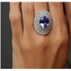 Image 5 : 14KT White Gold 5.82ct Tanzanite and Diamond Ring