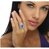 Image 8 : 14KT White Gold 5.82ct Tanzanite and Diamond Ring