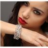 Image 2 : 18KT White Gold 5.46ctw Diamond Bangle Bracelet