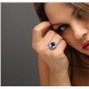 Image 1 : 18KT White Gold 9.65ct Tanzanite and Diamond Ring