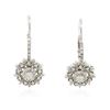 Image 1 : 14KT White Gold 1.04ctw Diamond Earrings