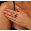 Image 1 : 14KT White Gold 5.56ct Ruby and Diamond Ring