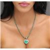 Image 2 : 14-18KT White Gold 23.29ctw Emerald and Diamond Necklace