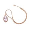 Image 3 : 14KT Rose Gold 32.47ct GIA Certified Kunzite and Diamond Pendant With Chain