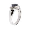 Image 3 : 14KT White Gold 1.16ctw Sapphire and Diamond Ring