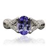 Image 1 : 14KT White Gold 1.93ct Tanzanite and Diamond Ring