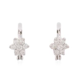 14KT White Gold 0.50ctw Diamond Earrings