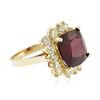 Image 4 : 14KT Yellow Gold 9.79ct Ruby and Diamond Ring
