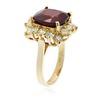 Image 6 : 14KT Yellow Gold 9.79ct Ruby and Diamond Ring
