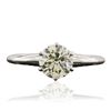 Image 1 : 14KT White Gold 1.01ct Diamond Ring