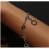 Image 5 : 14KT White Gold 2.56ctw Sapphire and Diamond Bracelet