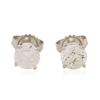 Image 1 : 14KT White Gold 1.98ctw Diamond Stud Earrings
