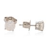 Image 2 : 14KT White Gold 1.98ctw Diamond Stud Earrings
