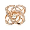 Image 3 : 14KT Rose Gold 0.42ctw Diamond Ring
