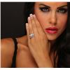 Image 2 : 18KT White Gold 5.20ctw Diamond Ring
