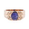 Image 3 : 14KT Rose Gold 4.30ct Sapphire and Diamond Ring