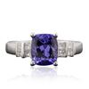 Image 1 : 14KT White Gold 2.25ct Tanzanite and Diamond Ring