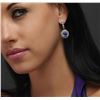 Image 5 : 14KT White Gold 4.88ctw Tanzanite and Diamond Earrings