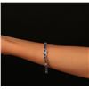 Image 5 : 14KT White Gold 7.04ctw Sapphire and Diamond Bracelet