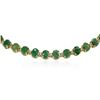 Image 4 : 14KT Yellow Gold 37.26ctw Emerald and Diamond Necklace