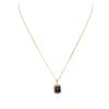 Image 1 : 14KT Yellow Gold 5.29ct Ametrine and Diamond Pendant With Chain