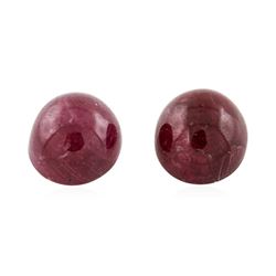 25.58ctw. Cabochon Cut Ruby Parcel