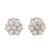 Image 1 : 14KT White Gold 1.65ctw Diamond Earrings