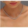 Image 2 : 14KT White Gold 5.14ctw Diamond Necklace