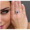 Image 2 : 14KT White Gold 1.41ct Tanzanite and Diamond Ring