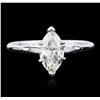 Image 3 : 14KT White Gold 1.18ctw Diamond Ring