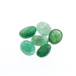 7.51cts. Oval Cut Natural Emerald Parcel