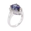 Image 7 : 14KT White Gold 5.90ct Tanzanite and Diamond Ring