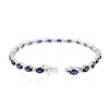 Image 3 : 14KT White Gold 12.32ctw Sapphire and Diamond Bracelet