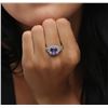 Image 6 : 14KT White Gold 2.72ct Tanzanite and Diamond Ring