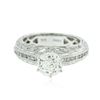 Image 1 : 18KT White Gold 2.06ctw Diamond Ring