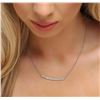 Image 2 : 14KT White Gold 0.84ctw Diamond Necklace