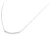 Image 7 : 14KT White Gold 0.84ctw Diamond Necklace